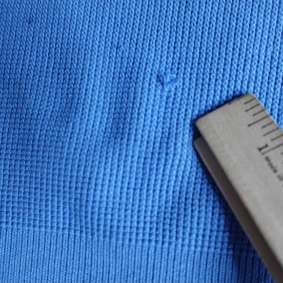 Tory Burch Womens Sweater Small Blue Tennis Mock Neck - Picture 11 of 15